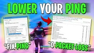 GET LOWER PING & FIX PACKET LOSS IN FORTNITE!