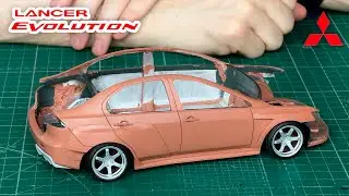 Mitsubishi Lancer EVO X do-it-yourself plasticine car copy