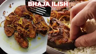 Fried Ilish Fish & Lebu Daal Recipe