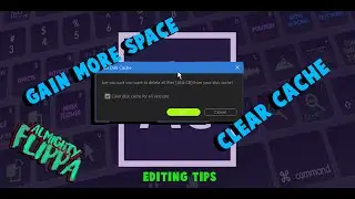 How To Clear Storage In After Effects (EDITING TIPS)