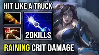 100% FULL PHYSICAL Late Game Mirana Brutal Raining Crit Hit Like a Truck Dota 2