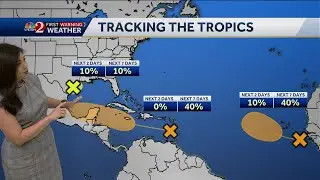 NHC continues to monitor 3 disturbances, possible tropical depressions