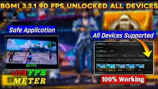 ✅ UNLOCK 90 FPS BGMI 3.3.1 ALL DEVICE 100% WORKING | BGMI LAG FIX | BGMI 90 FPS GFX TOOL NO LAG