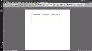 Create a Table using Document Builder.