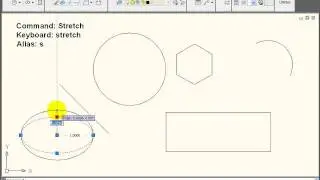 AutoCAD Tutorial - Using the STRETCH Command