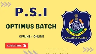 Dive into the Launch and Strategy of OPTIMUS PSI Batch by Wisdom Academy #police #psi #policebharti