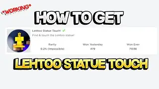 How to get the *SECRET* LEHTOO STATUE TOUCH BADGE in PLS DONATE - Roblox