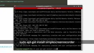 How to install screen recording tool through terminal on Linux (Debian&Ubuntu) ?