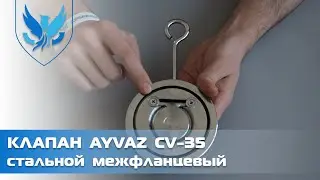 ⛲️ Клапан обратный межфланцевый Ayvaz CV-35 Ду 50, 🎥 дисковый обратный клапан | АРМАШОП