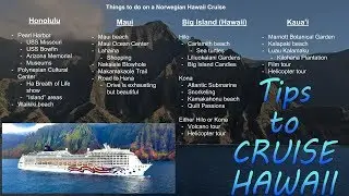 Tips for Your Hawaii Cruise Vacation (7-day Norwegian)