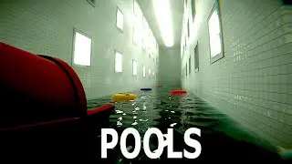 We fell into the Backrooms! And it's full of swimming Pools... #pools #backrooms