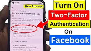 How to Turn On Two Factor Authentication on Facebook 2024 | New Process