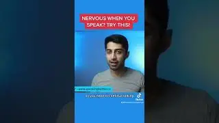 Nervous when you speak? Try this!