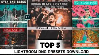 Lightroom Mobile Top 5 Dng Presets Download 🔥|| Lightroom Mobile Free DNG Presets || Top 5 Presets