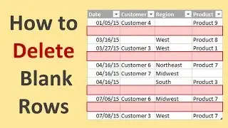 How to Delete Blank Rows in Excel