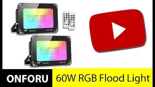 Great Cost Alternative for Production Lights! ONFORU 60W RGB LED Flood Lights (2020 edition)