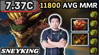 7.37c - Sneyking BRISTLEBACK Hard Support Gameplay - Dota 2 Full Match Gameplay