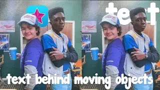 Text behind moving objects/people tutorial || Videostar