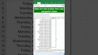 Insert row between two rows in the whole sheet in Ms Excel | Excel tips and tricks #Short video