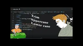 trim in javascript | learn trim method in javascript - uppercase and lowercase | javascript tamil