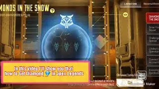 How to Get Diamond in apex Legends Mobile / Diamond in the Snow apex Legends Mobile