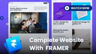 Framer Tutorial Beginner : Creative Landing Page