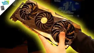 THIS GPU IS MASSIVE!! MSI at CES 2019