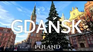 GDAŃSK Poland  🇵🇱  🎄Walking tour 18.01.2024 | 4K HDR