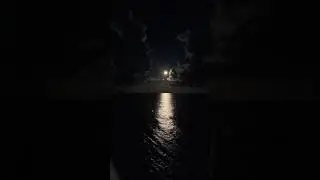 Moon timelapse at sea at night! #timelapse #moon #sea #shorts