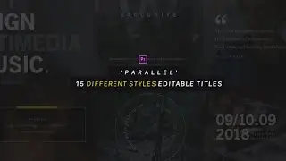 Parallel / Titles Collection for Premiere Pro | Premiere Pro Template