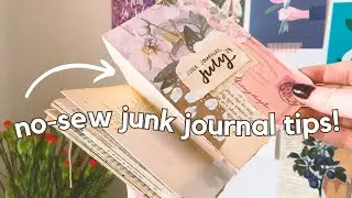 Making a no-sew journal for Junk Journal July ✨