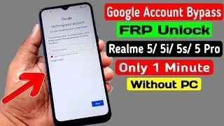 Realme 5, 5i, 5s, 5 Pro Google Account FRP Bypass Without PC || Only in 5 Minute || GSM WOLF