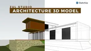 Comprehensive Tutorial Architecture 3D Modeling with SketchUp |  Private House 280