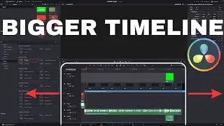 How to make a Full WIDTH Timeline in DaVinci Resolve 18 (2024)