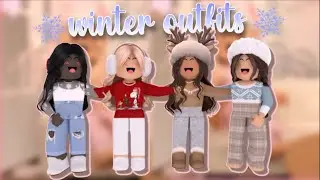 *4* WINTER inspired roblox outfits for girls || Gamer flashy YT ❄☃💖🎄