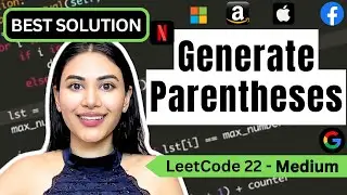 Generate Parentheses - LeetCode 22 - Python 