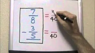 Subtracting Proper Fractions with Unlike Denominators