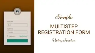 Simple multi-step registration form using SESSION