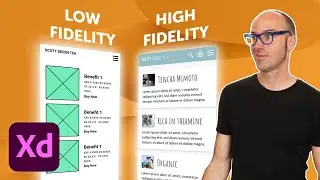 What is Low vs High Fidelity Wireframes in Adobe XD