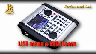 LIST menu &  MIDI Learn