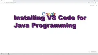 Install VS Code for Java Programming