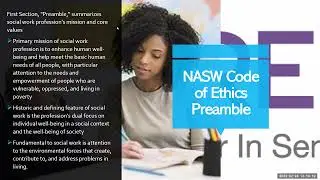 NASW Code of Ethics, an Ethics Presentation