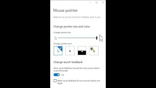 How To Change Mouse Pointer Size 