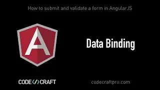 Data Binding - S01 EP01 - How to submit and validate a form in Angular JS