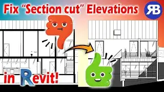 Revit Snippet: Fix Elevations Showing Like Cut Sections!