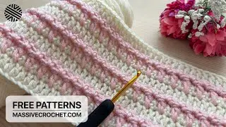 VERY EASY Crochet Pattern for Beginners! 👍 Crochet Stitch for Baby Blanket, Bag & Scarf