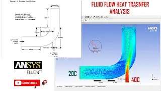 🔥 Ansys Fluent tutorial | Fluid Flow Heat Transfer analysis in Elbow