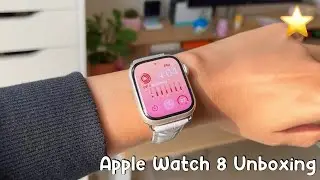 Unboxing Apple Watch Series 8 Starlight + Cute Accessories