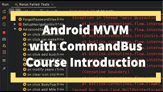 Android MVVM with CommandBus - Course Introduction