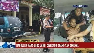Polsek Maro Sebo Jambi Diserang, 2 Anggota Polisi Dilarikan ke Rumah Sakit